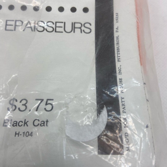 Vintage BLACK CAT Halloween Party Cocktail Napkins - Picture 6 of 7